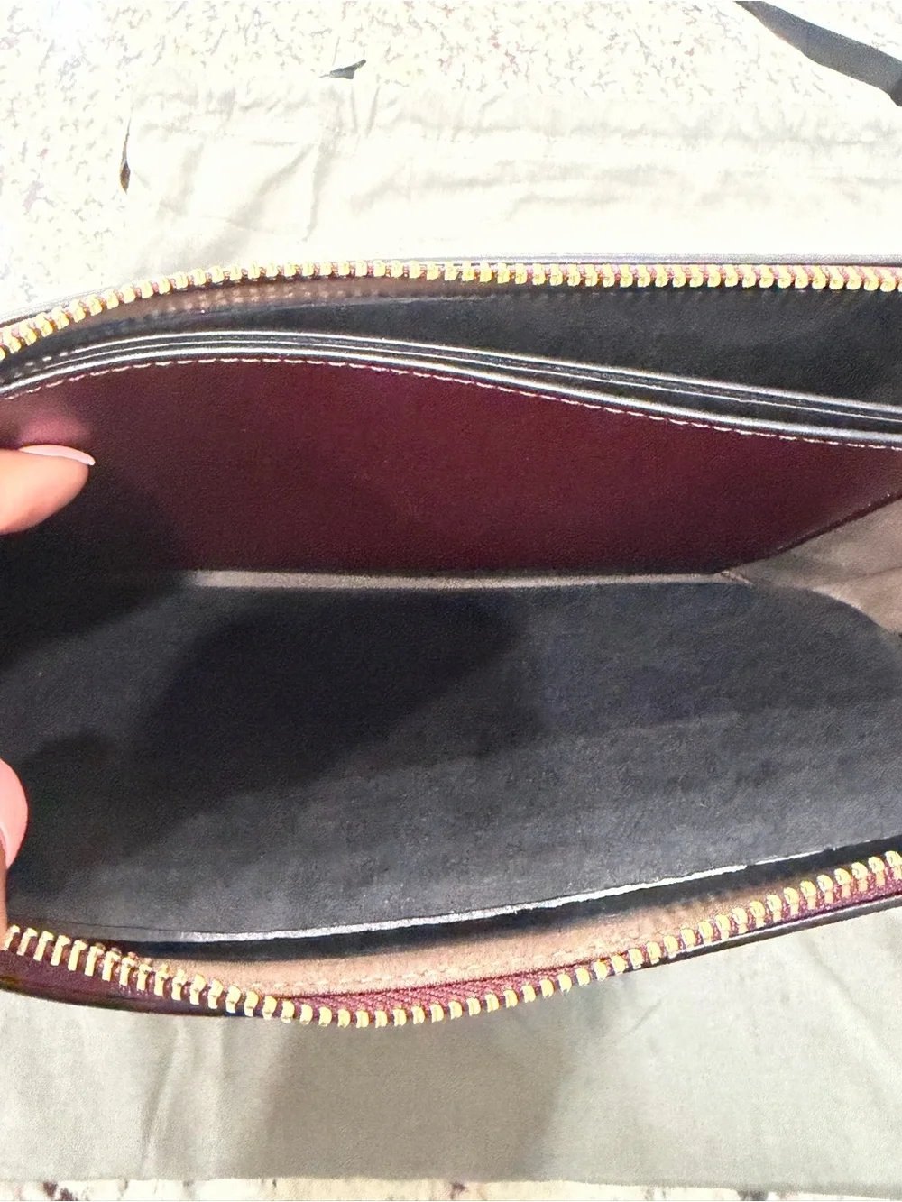 All Saints Denbigh Wallet in Burnt Sienna Red - New - Picture 9 of 15